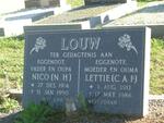 LOUW N.H. 1914-1990 & C.A.F. 1912-1986
