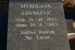 ADASKEVIC Mykolaas 1895-1965