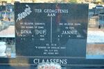 CLAASSENS Jannie 1919- & Dina 1914-1985