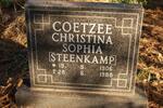 COETZEE Christina Sophia nee STEENKAMP 1906-1988