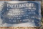 ENGELBRECHT Johanna Elizabeth nee VAN DER MERWE 1896-1985