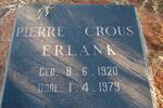 ERLANK Pierre Crous 1920-1979