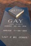 GAY Bettie nee REYNECKE 1936-1989