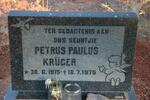 KRUGER Petrus Paulus 1975-1975