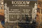 ROSSOUW Bernardus G. 1939-1997 & Susara J. 1945-