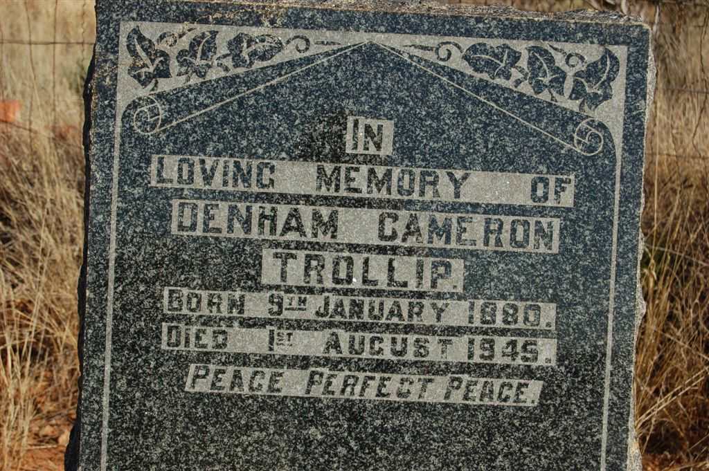 TROLLIP Denham Cameron 1880-1945