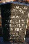VIVIERS Albertus Philippus 1927-1935