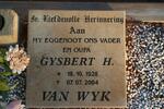 WYK Gysbert H., van 1928-2004