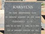 KARSTENS Gerhardus C.D. 1908-1962
