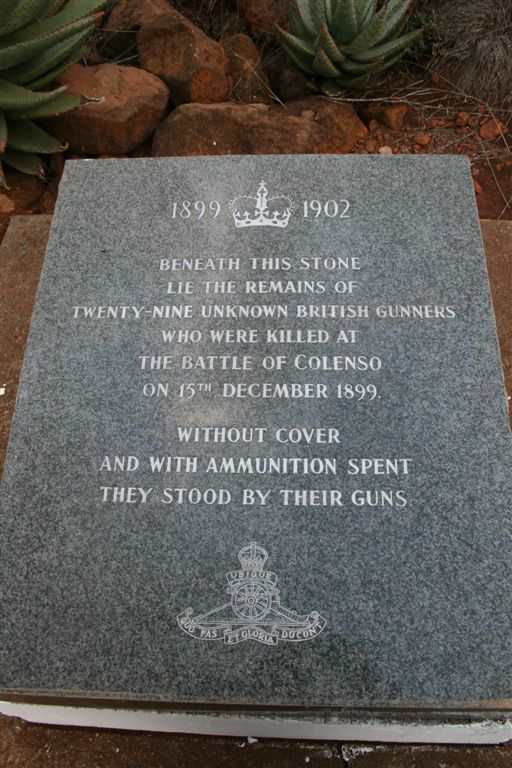 06. Memorial - 29 unknown British Gunners