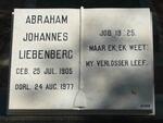 LIEBENBERG Abraham Johannes 1905-1977