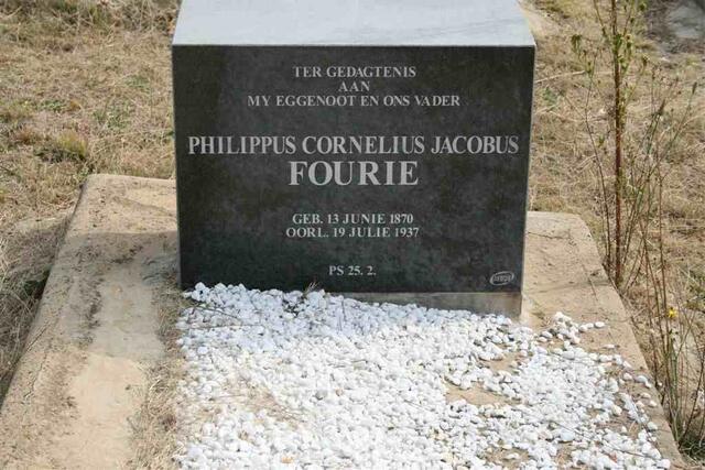FOURIE Philippus Cornelius Jacobus 1870-1937