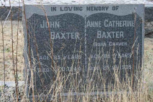 BAXTER John -1944 & Anne Catherine CRAVEN -1935