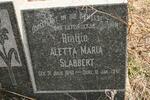 SLABBERT Aletta Maria 1940-1941