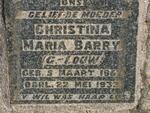 BARRY Christina Maria nee LOUW 1862-1933