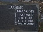 LUBBE Francois Jacobus 1916-1969