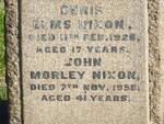 NIXON Denis Elms -1928 :: NIXON John Morley -1958