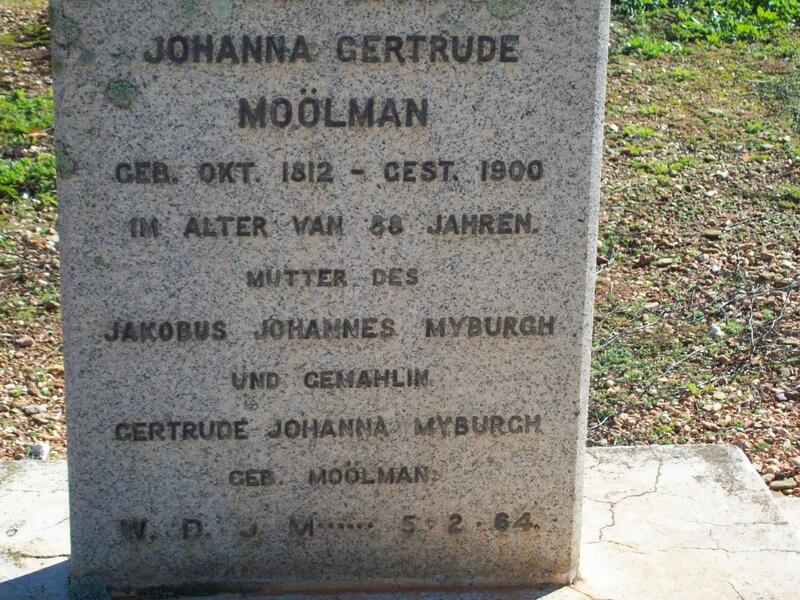 MOOLMAN Johanna Gertrude 1812-1900
