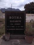 BOTHA Elizabeth nee JOUBERT 1896-1982