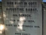 BABST Augustine nee GENSCH 1824-1910