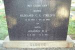 CLOETE Johannes M.S. 1912-1963 & Hildegard C.E. TRILOFF 1910-21960