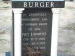 BURGER Piet 1929-1993