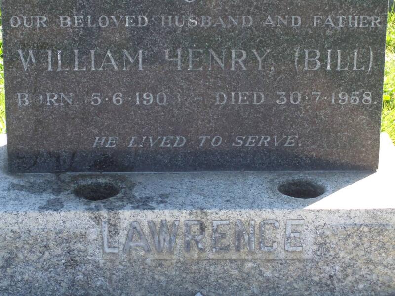LAWRENCE William Henry 1903-1958