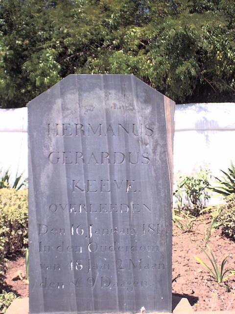 KEEVE Hermanus Gerardus  -1814