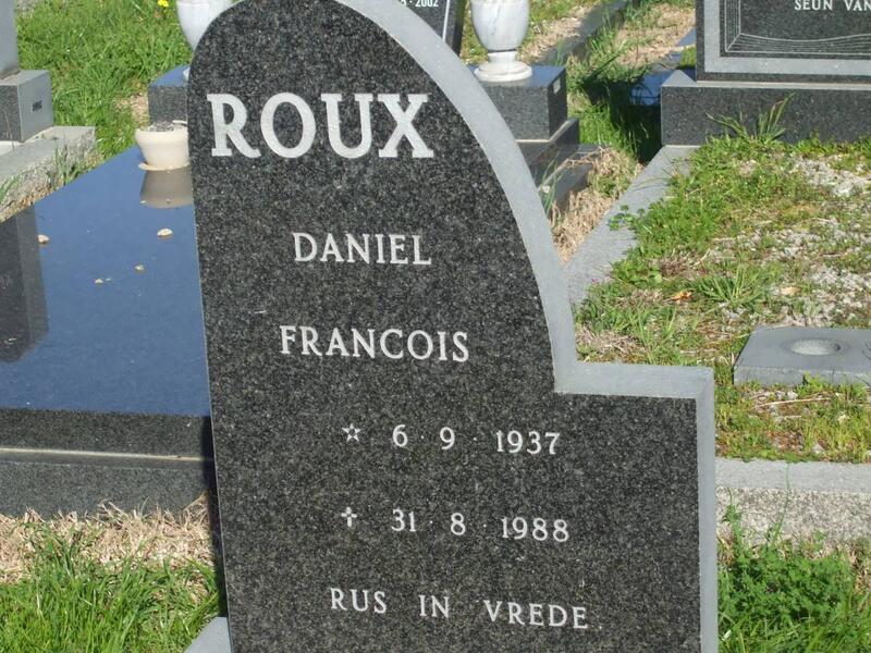 ROUX Daniel Francois 1937-1988