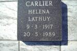 CARLIER Helena Lathuy 1917-1989