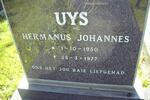 UYS Hermanus Johannes 1950-1977