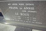 ROUX Frank, le 1898-1983 & Annie JOUBERT 1903-1990