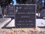 WERNICH Johanna Christina 1884-1964