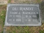 RANDT Frans J., du 1903-1980 & Kathleen M. 1910-1997