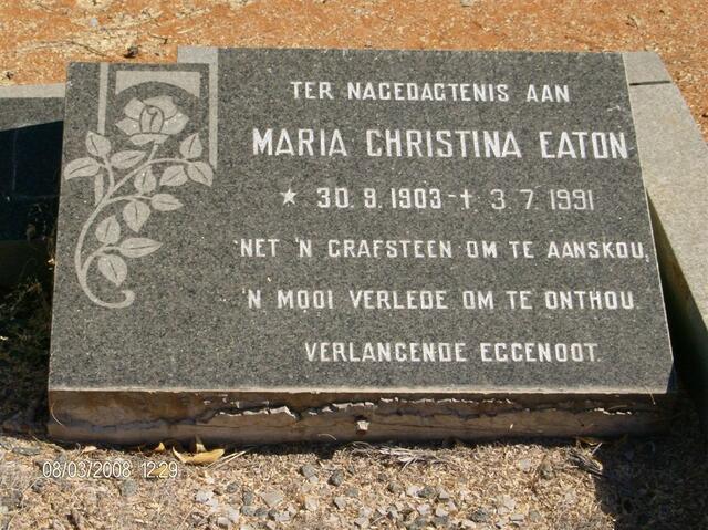 EATON Maria Christina 1903-1991