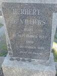 VILLIERS Herbert, de 1887-1952
