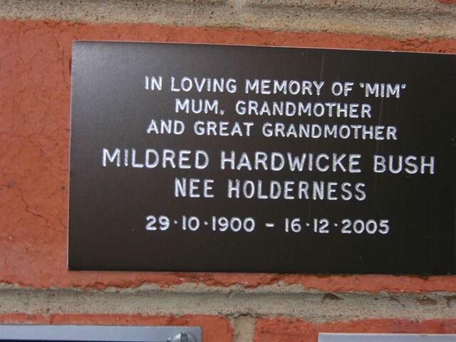 BUSH Mildred Hardwicke née HOLDERNESS 1900-2005