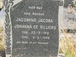 VILLIERS Jacomina Jacoba Johanna, de 1891-1959