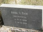 BAM Anna G. nee POTGIETER 1886-1964