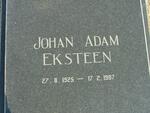 EKSTEEN Johan Adam 1925-1987