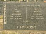 LAMPRECHT Gert Jacobus Johannes 1879-1969 & Hester Jacoba KEYSER 1886-1958