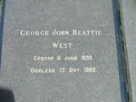 WEST George John Beattie 1895-1962