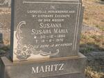 MARITZ Susanna Susara Maria 1894-1970