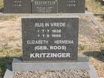KRITZINGER Elizabeth Hermiena nee ROOS 1928-1999