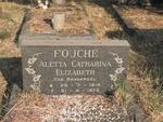FOUCHE Aletta Catharina Elizabeth nee SWANEPOEL 1915-1972