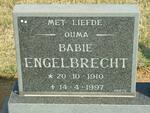 ENGELBRECHT Babie 1910-1997