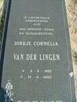 LINGEN Dirkie Cornelia, van der 1922-2003