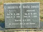 ? C. Christoffel W. 1906-1998 & Bertie Emmitt ANDERSSEN 1914-1998