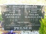 PELSER Johannes Andries 1928-1996 & Hilda Magdalena 1938-2003