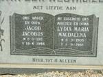 WESTHUIZEN Jacob Jacobus, van der 1911-1998 & Lydia Maria Magdalena 1905-1988